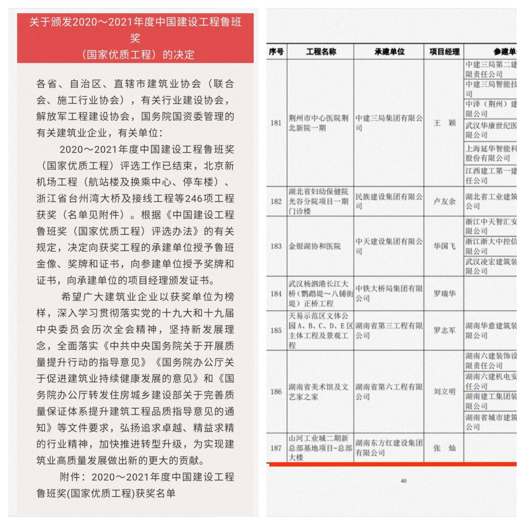 喜提“鲁班奖”，9001cc金沙以诚为本智能总部大楼佑装颜”更佑装才”