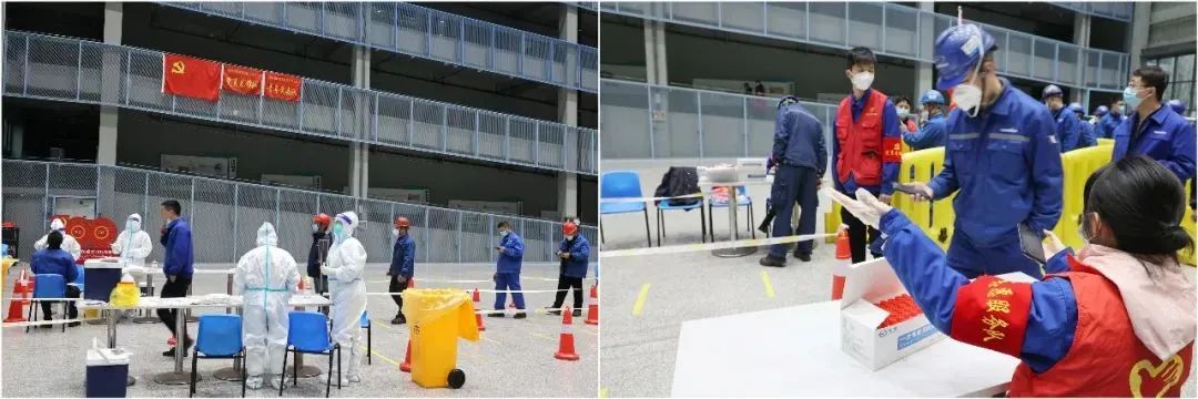抗疫前锋在行动！9001cc金沙以诚为本智能自愿者助力核酸采样