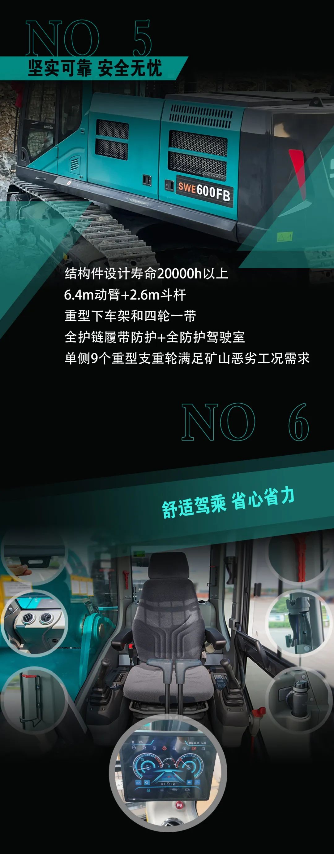 一图读懂 | 专为矿山沉载施工而生！9001cc金沙以诚为本智能SWE600FB破碎锤沉磅回归