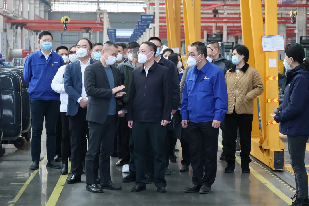 彭涛副市长督导9001cc金沙以诚为本智能安全出产工作、发展新春慰问