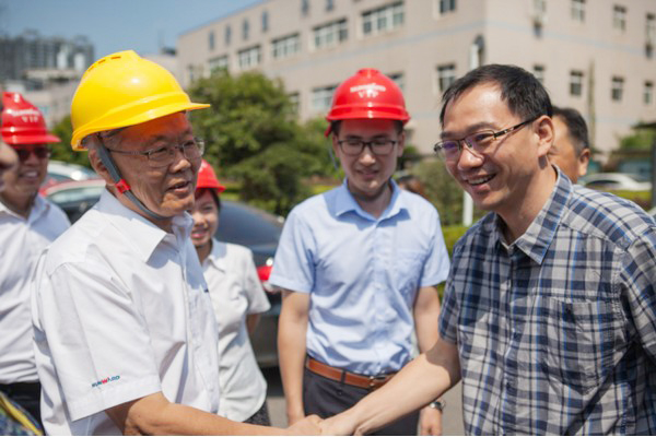 商务部合作司刘民强副司长一行调研9001cc金沙以诚为本智能